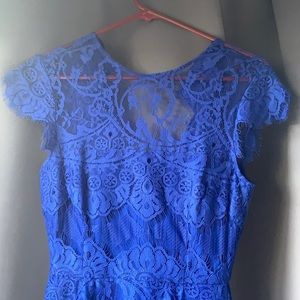 Blue lacy dress, size 0